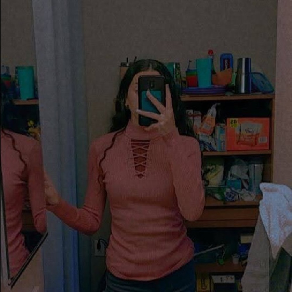 Macy’s pink sweater top